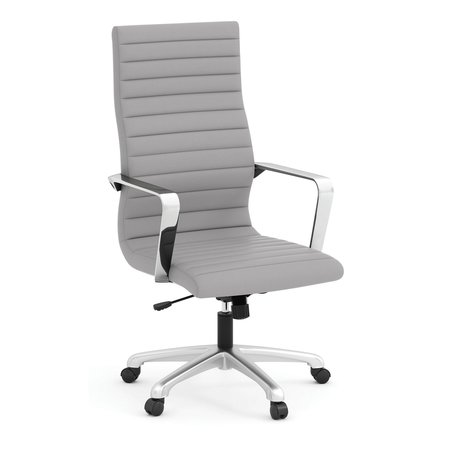 OFFICESOURCE Tre Lite Collection Executive High Back Chair with Chrome Frame 60811AGR
